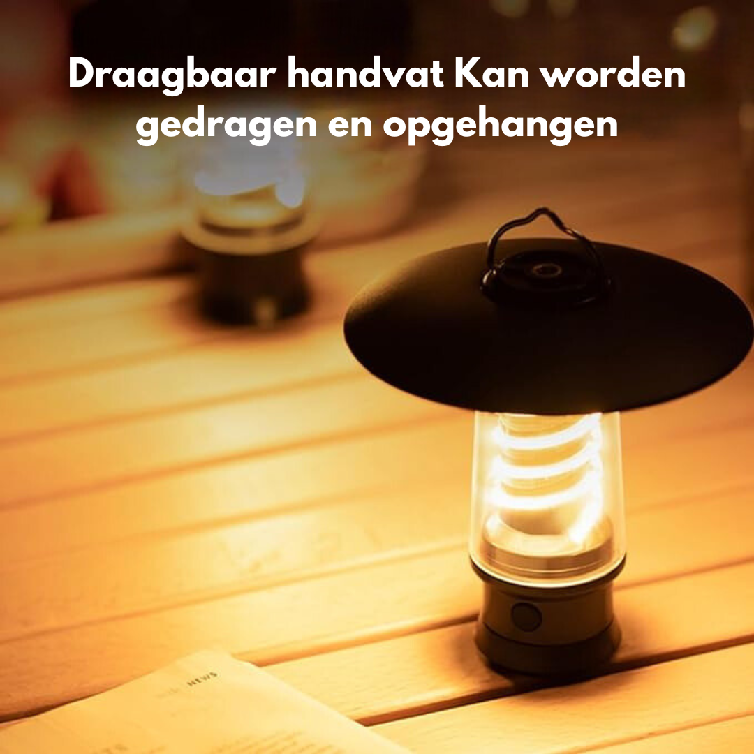 Multifunctionele Campinglamp – LED | Draagbare Oplaadbare Lantaarn
