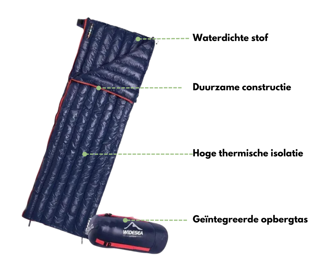 Ultralichte Envelop Slaapzak - Waterdicht & Warm - Ideaal voor Kamperen