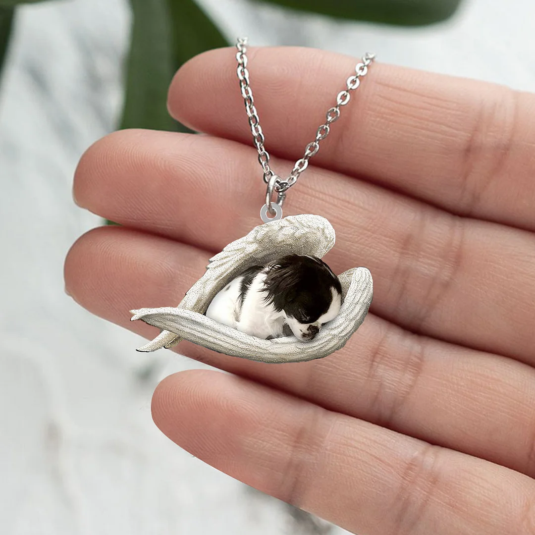 Echte Liefde | Slapende Japanse spaniƫl/Chin Ketting