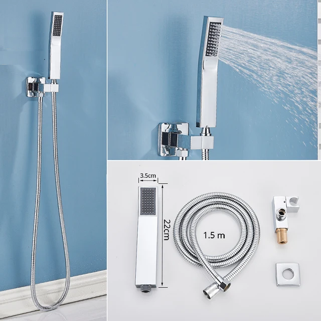 SaniSupreme Brasil complete inbouw handdoucheset messing zware kwaliteit chroom glans