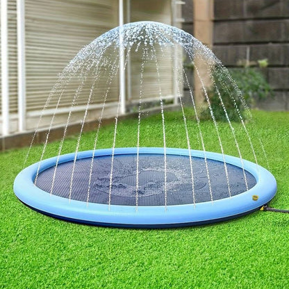 PawSplash Hondenbad – Opblaasbare Watermat met Sproeiers voor Huisdieren