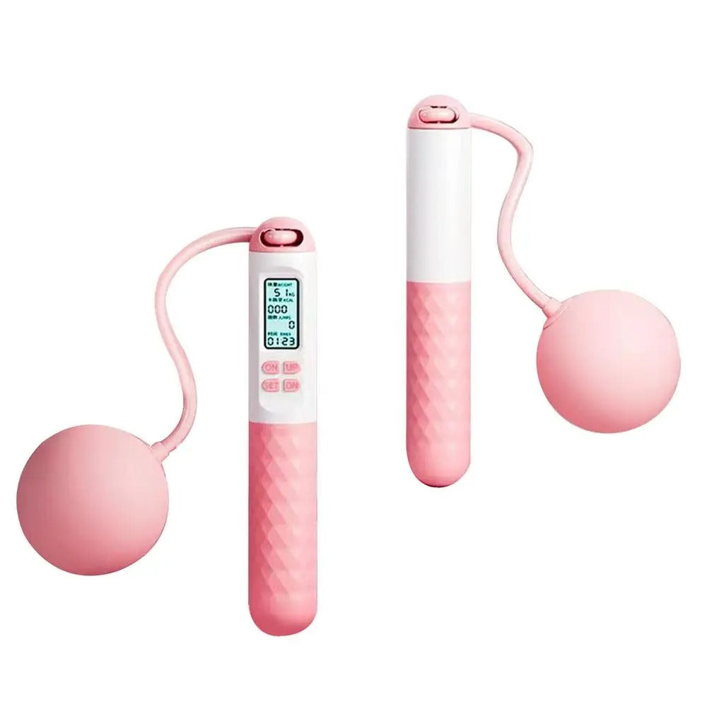 Draadloos Springtouw met Teller – Gewogen Handvatten voor Thuis Cardio Workouts