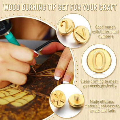 CraftBurn Brandgraveerset – 28/56 Stuks Koppen voor Soldeerbout
