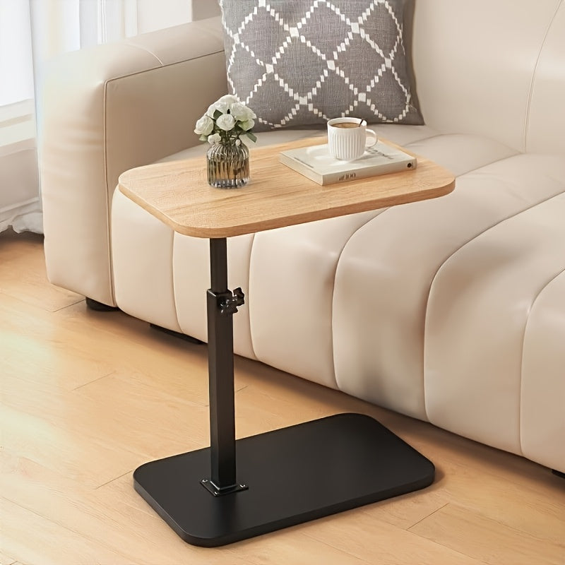 Verstelbare ComfortTafel – Houten Bijzettafel met Metalen Frame
