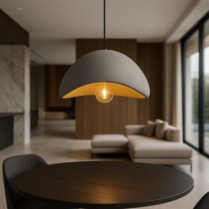 Lumière Bordeaux – Dimbare Hanglamp van Metaal en Glas voor Sfeervolle Verlichting