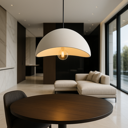 Lumière Bordeaux – Dimbare Hanglamp van Metaal en Glas voor Sfeervolle Verlichting