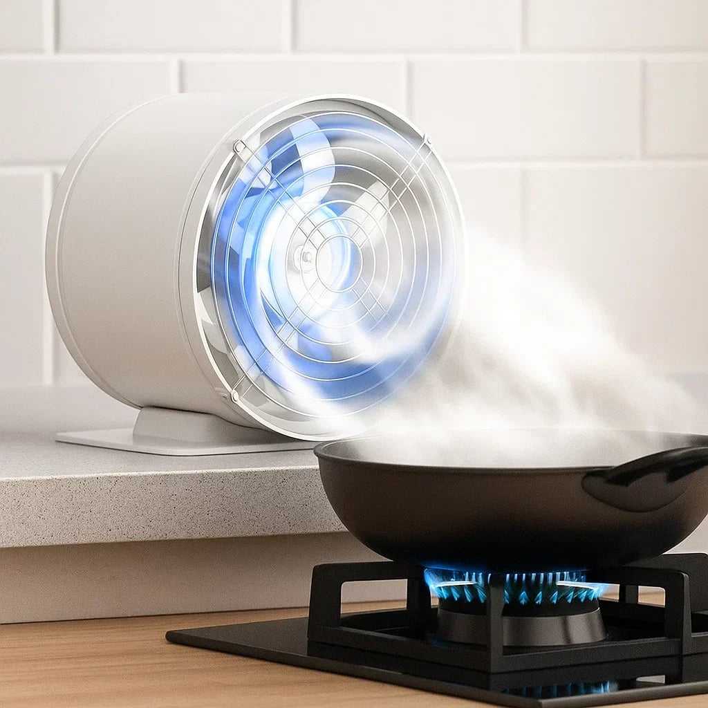 AirSilent Stille Afzuigventilator – Krachtige Luchtcirculatie voor Binnen