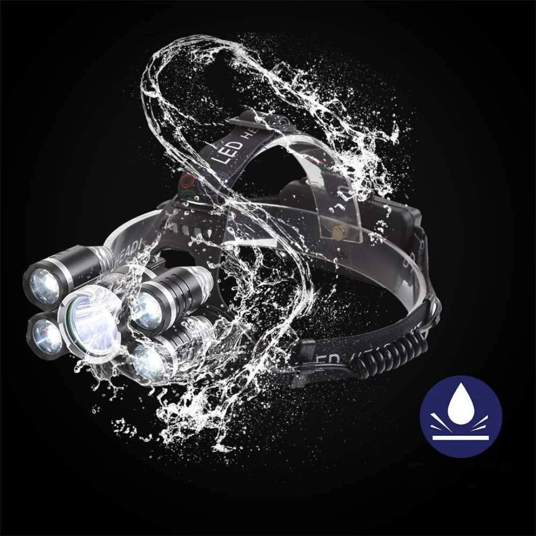 Heldere LED Hoofdlamp - Oplaadbaar & Waterdicht voor Outdoor Avonturen