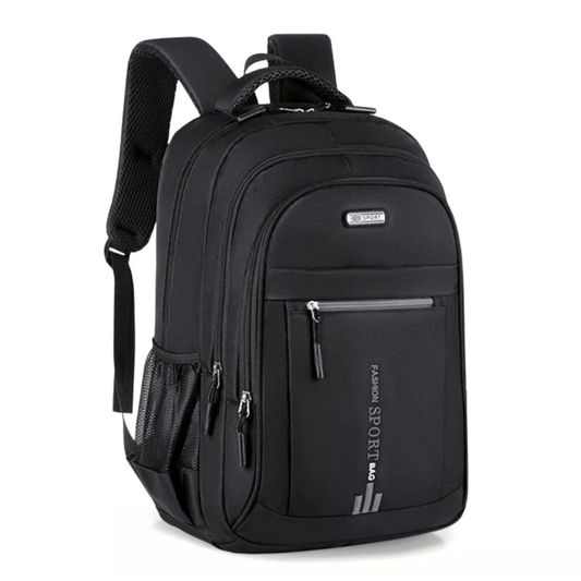 Stijlvolle Nylon Rugzak - Gequilte Laptopvak & Moderne Tassel