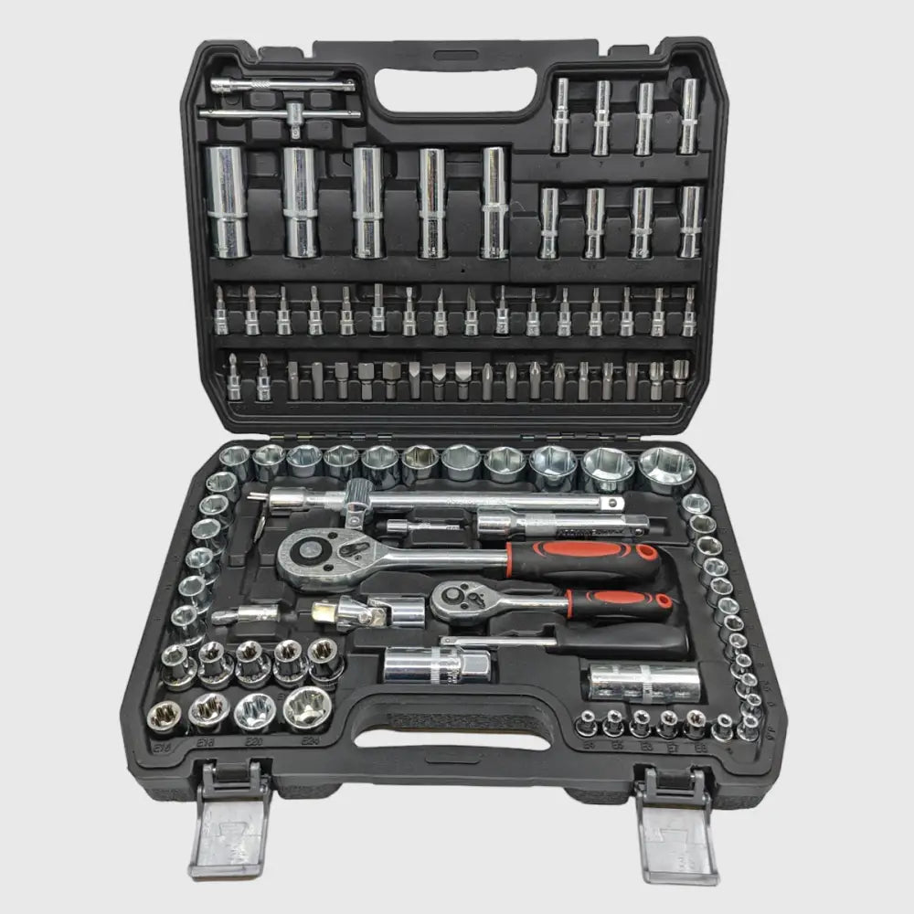 PowerGrip 108-delige Gereedschapsset – Doppen, Ratels & Bits in Opbergkoffer