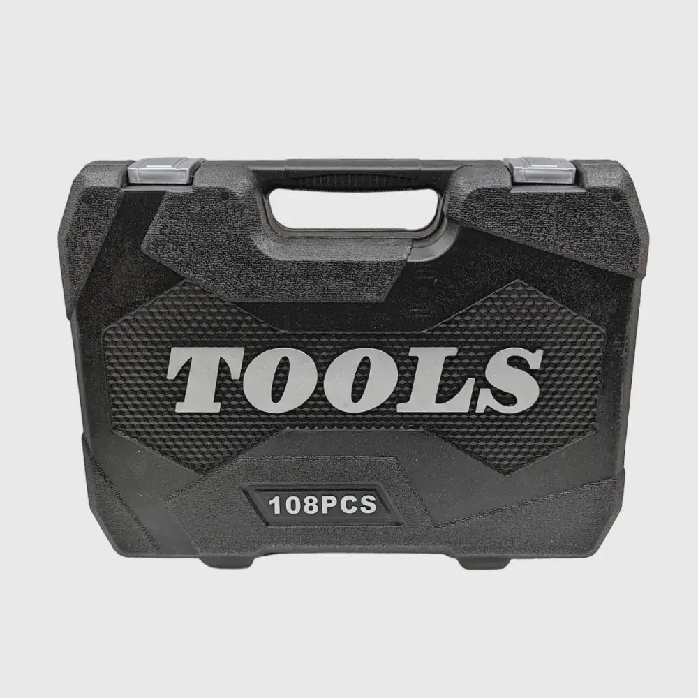 PowerGrip 108-delige Gereedschapsset – Doppen, Ratels & Bits in Opbergkoffer