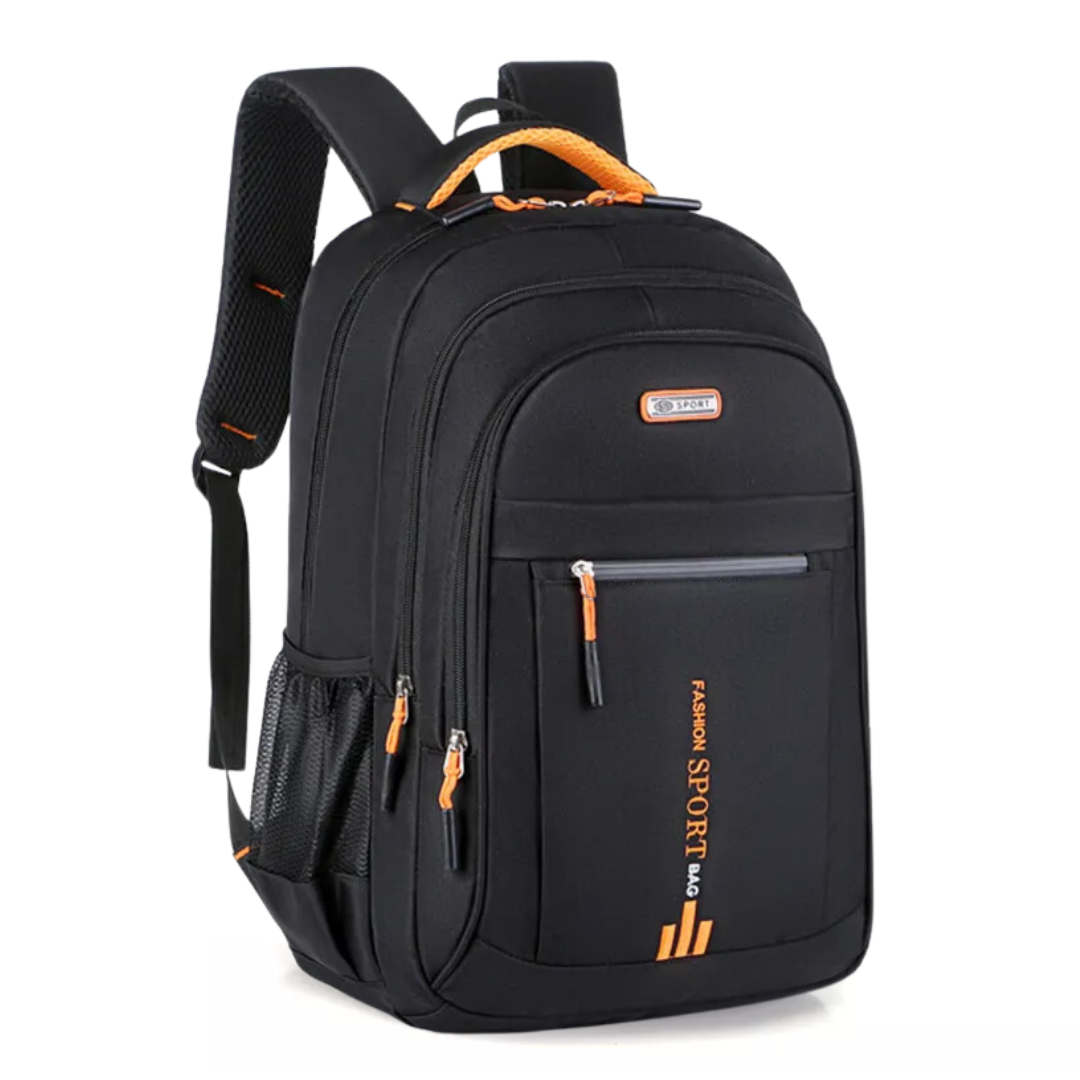 Stijlvolle Nylon Rugzak - Gequilte Laptopvak & Moderne Tassel
