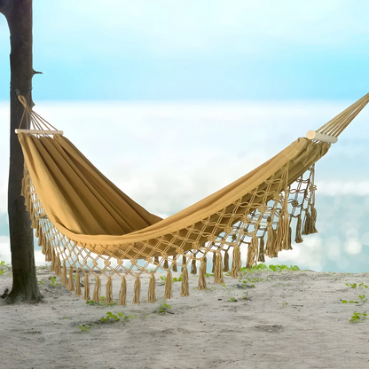 Luxe Hangmat – Comfortabele en Stevige Hangmat voor Tuin, Balkon en Camping