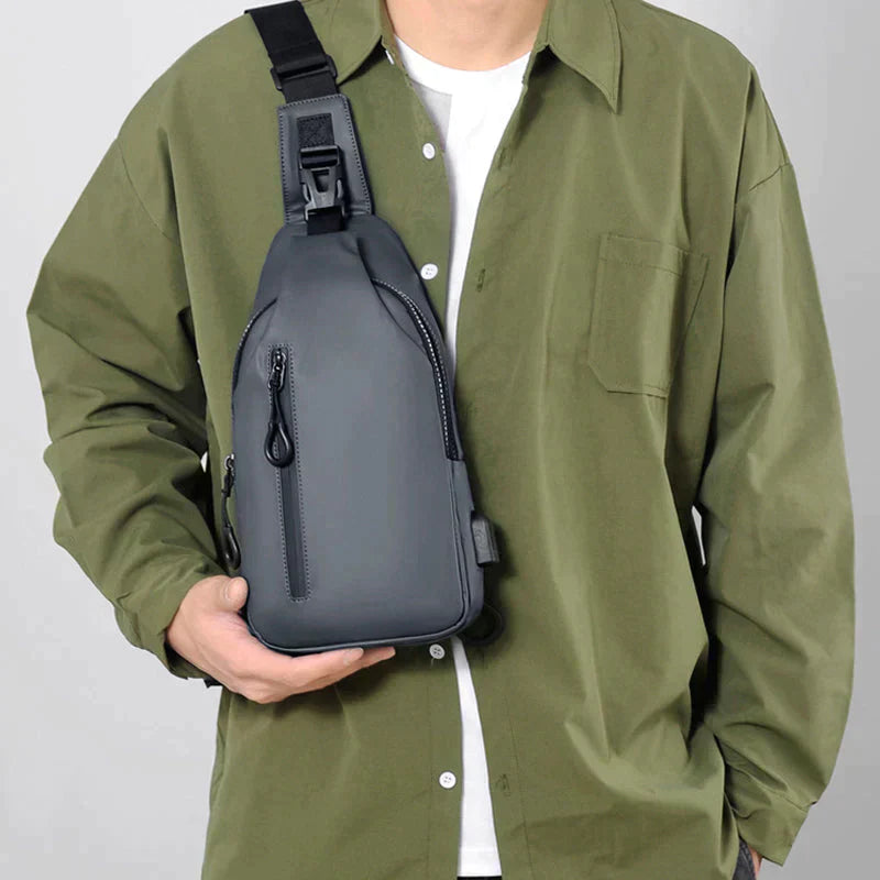 UrbanShield Waterdichte Crossbody Tas met Anti-Diefstal Design