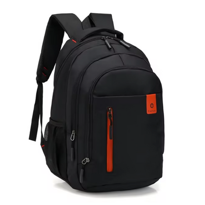 Stijlvolle Nylon Rugzak - Gequilte Laptopvak & Moderne Tassel