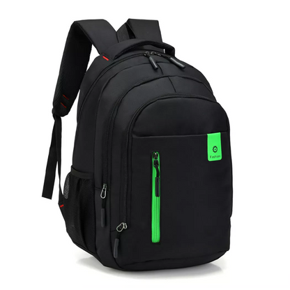 Stijlvolle Nylon Rugzak - Gequilte Laptopvak & Moderne Tassel