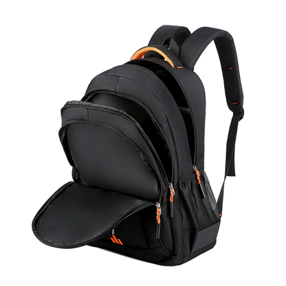 Stijlvolle Nylon Rugzak - Gequilte Laptopvak & Moderne Tassel