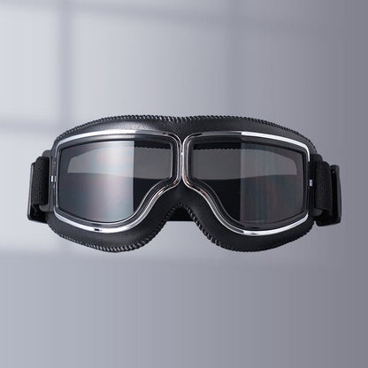 RoadRider | Vintage Motorbril met Verwisselbare Lenzen en Comfortpadding