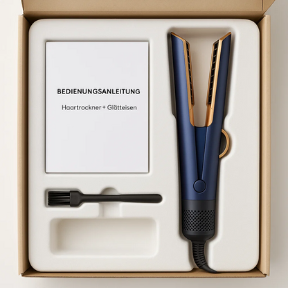 HairFlow Pro Föhn & Stijlborstel – 2-in-1 Droger met Intelligente Warmteregeling