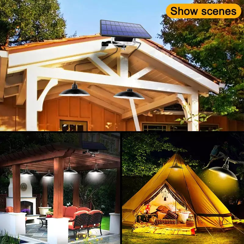 SolarDuo LED Lampenset op Zonne-energie met Afstandsbediening