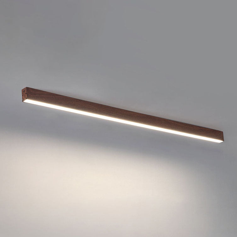 SlimHout LED Plafondlamp – Moderne Opbouwlamp met Houtlook in 3 Maten