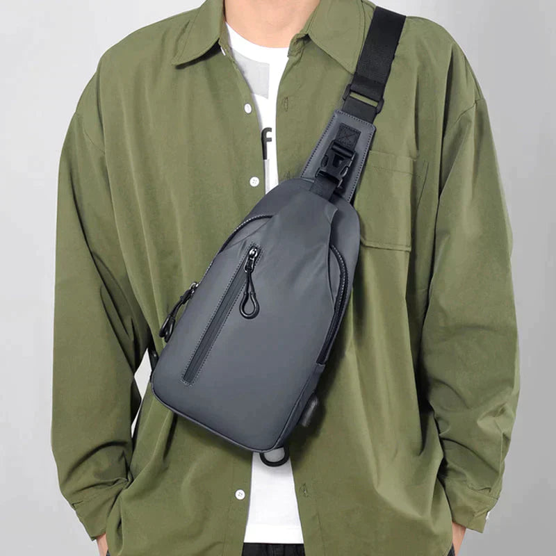 UrbanShield Waterdichte Crossbody Tas met Anti-Diefstal Design