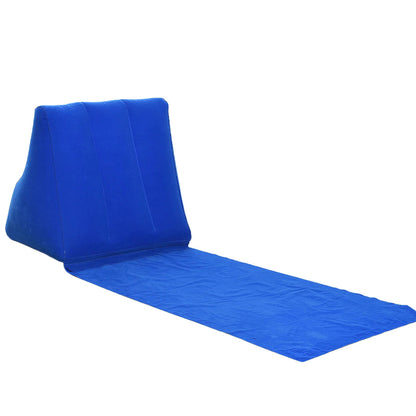 Opblaasbaar strandlaken met rugsteun