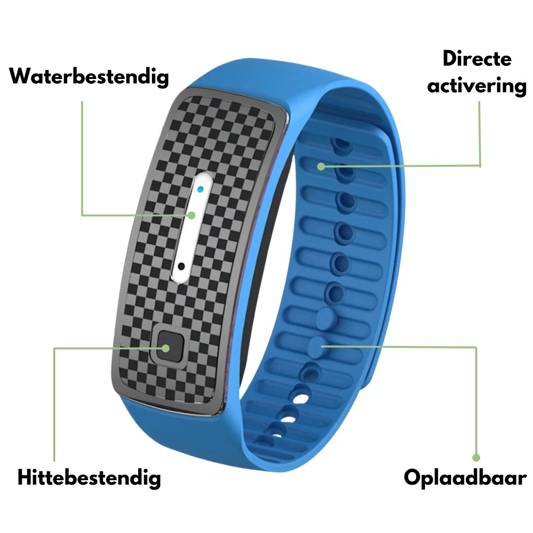 Anti Muggenarmband - Ultrasoon Technologie voor Muggenbescherming
