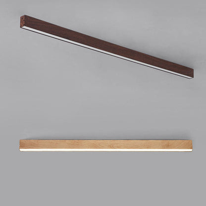 SlimHout LED Plafondlamp – Moderne Opbouwlamp met Houtlook in 3 Maten