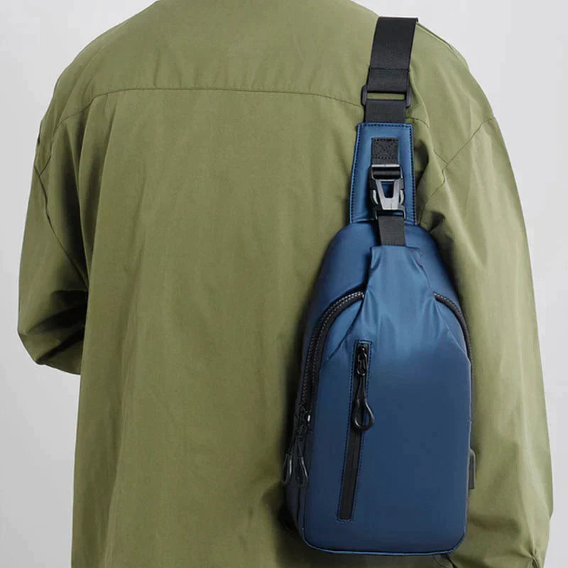 UrbanShield Waterdichte Crossbody Tas met Anti-Diefstal Design