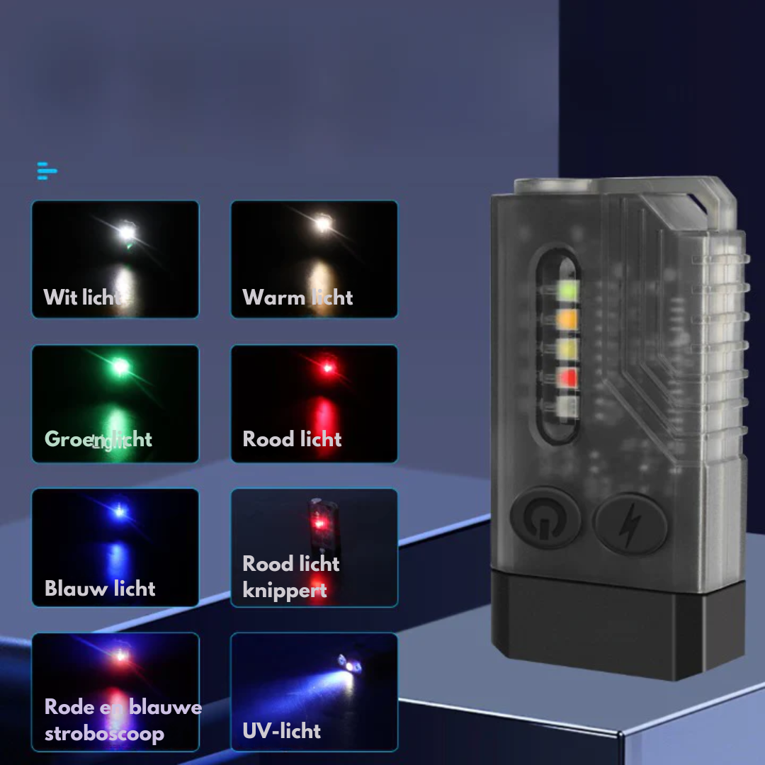 EDC Zaklamp - 1000 LM UV Licht - Oplaadbaar en Draagbaar