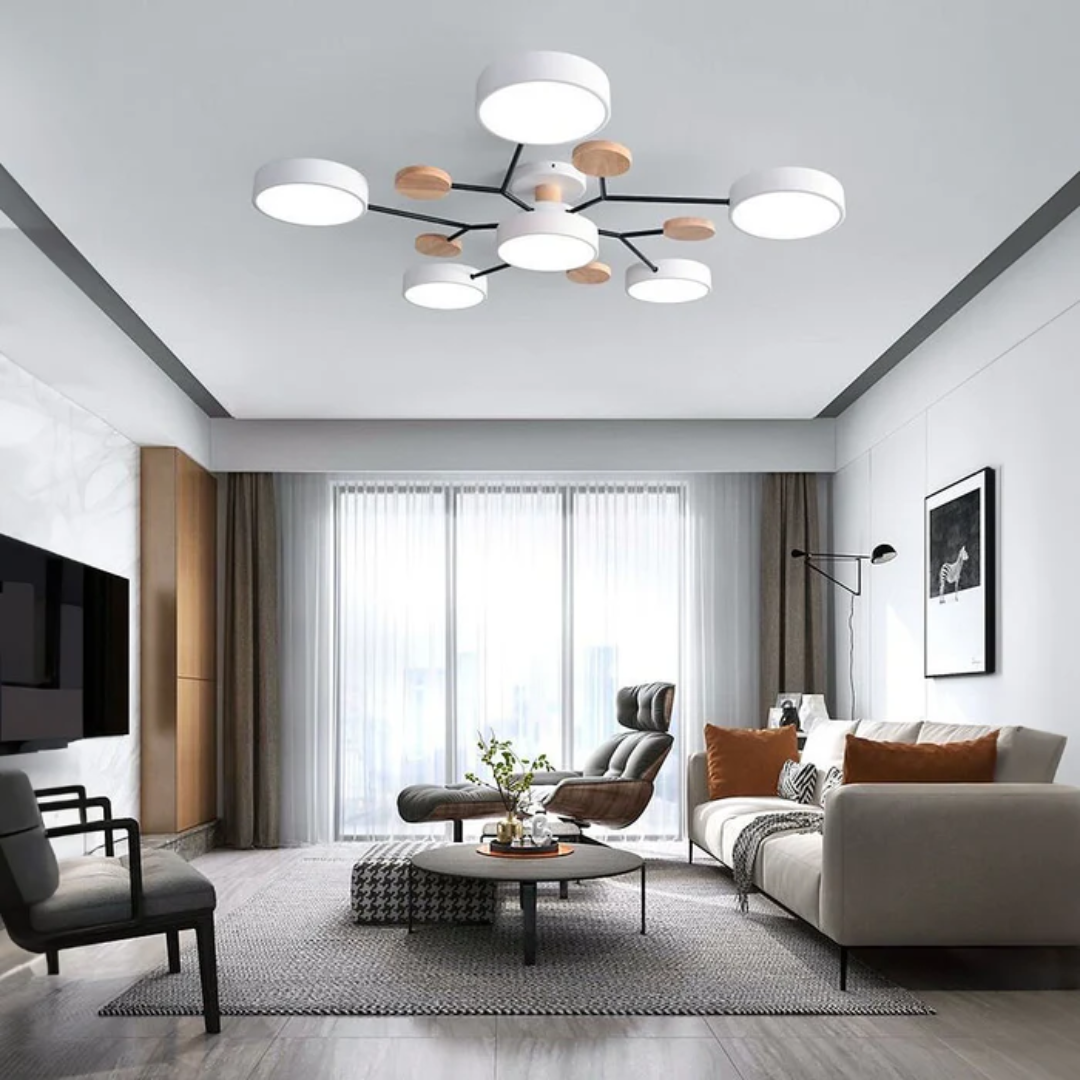 Moderne Plafondlamp – Stijlvolle Plafonnière met LED-verlichting voor Woonkamer en Slaapkamer