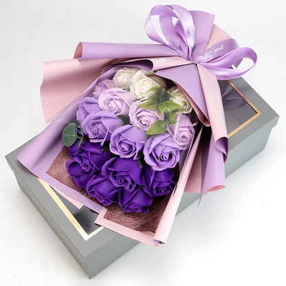 RoosLief zeepbloemen – Duurzaam romantisch boeket met geur en elegantie