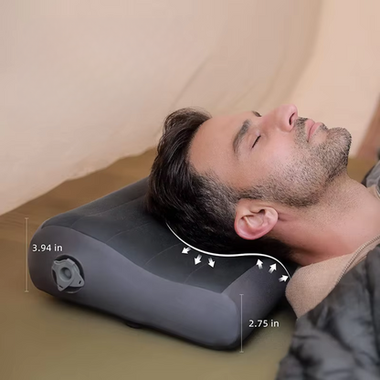 Ergonomisch Opblaasbaar Kussen - Comfortabel voor Camping & Outdoor