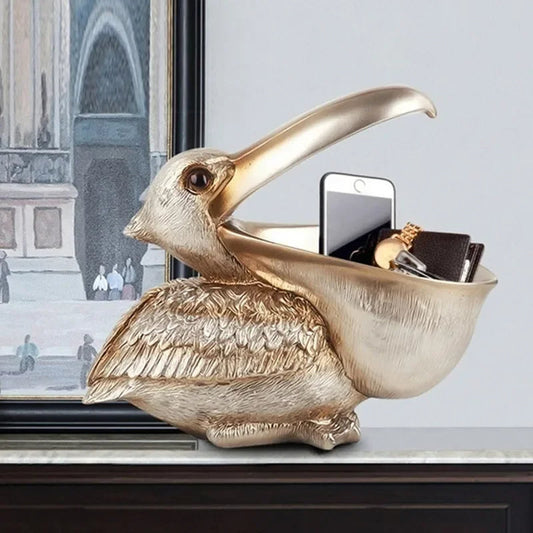 PelikaanStijl Organizer – Decoratief Opbergbeeld voor Sleutels en Accessoires