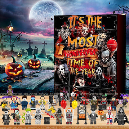 Adventskalender met Horrorfilmfiguren - Dagelijkse Halloween-verrassingen