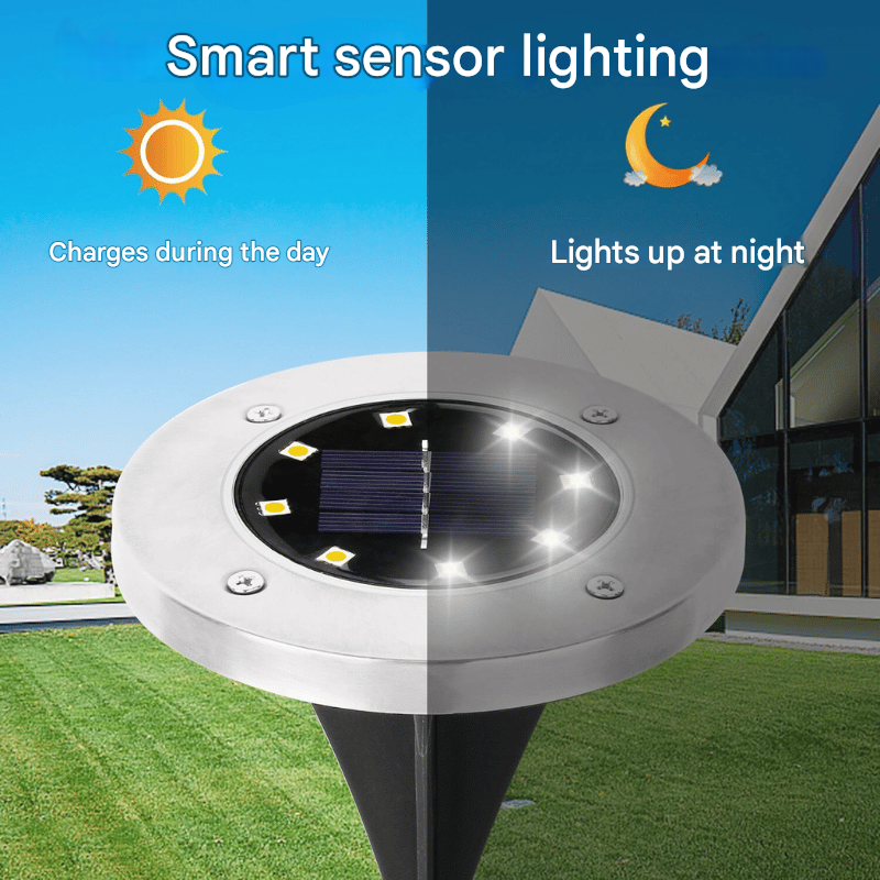 SolarGlow Grondspot op Zonne-energie – RVS, Warm Licht, IP65