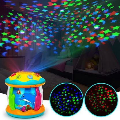 Muzikale Draaimolen – Betoverende lichtprojecties, Veilig ABS-Materiaal – Creëert ontspanning en speelplezier