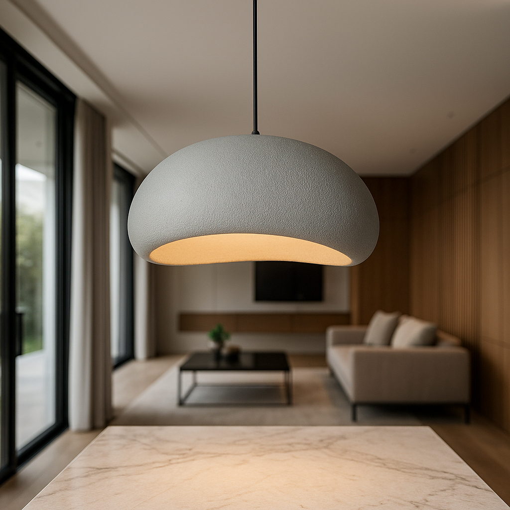 Lumière Bordeaux – Dimbare Hanglamp van Metaal en Glas voor Sfeervolle Verlichting