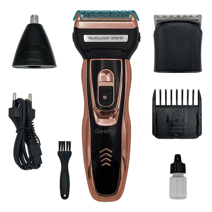 ProCare 3-in-1 Trimmer – Draadloze Baardtrimmer, Neushaartrimmer en Scheerapparaat
