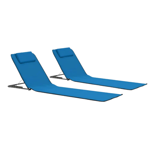 Strandmat met Leuning - Opvouwbaar | Comfortabel & Lichtgewicht Design