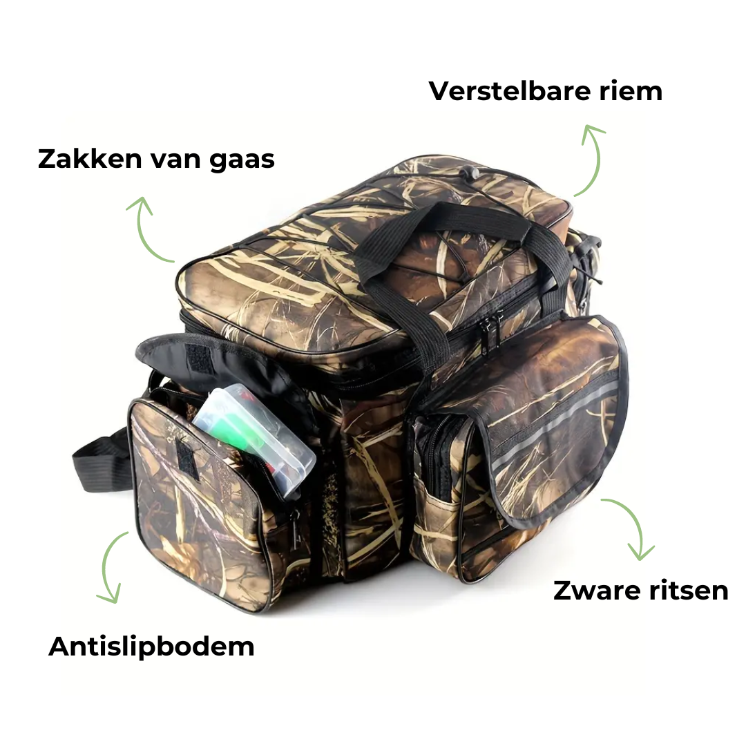 Vistas – Grote Capaciteit | Waterbestendige Tas voor Karpervissen