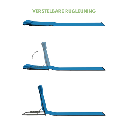Strandmat met Leuning - Opvouwbaar | Comfortabel & Lichtgewicht Design