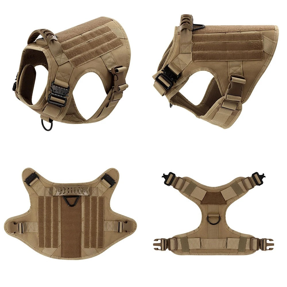 KrachtGrip Hondentuig – Verstelbaar Tactisch Harnas voor Training & Wandelingen