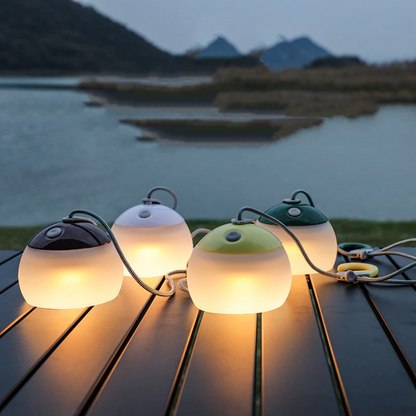 Campinglamp Vintage – Oplaadbaar via USB | Retro LED Buitenlamp