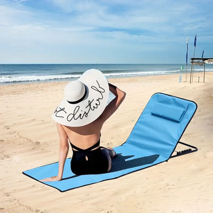 Strandmat met Leuning - Opvouwbaar | Comfortabel & Lichtgewicht Design