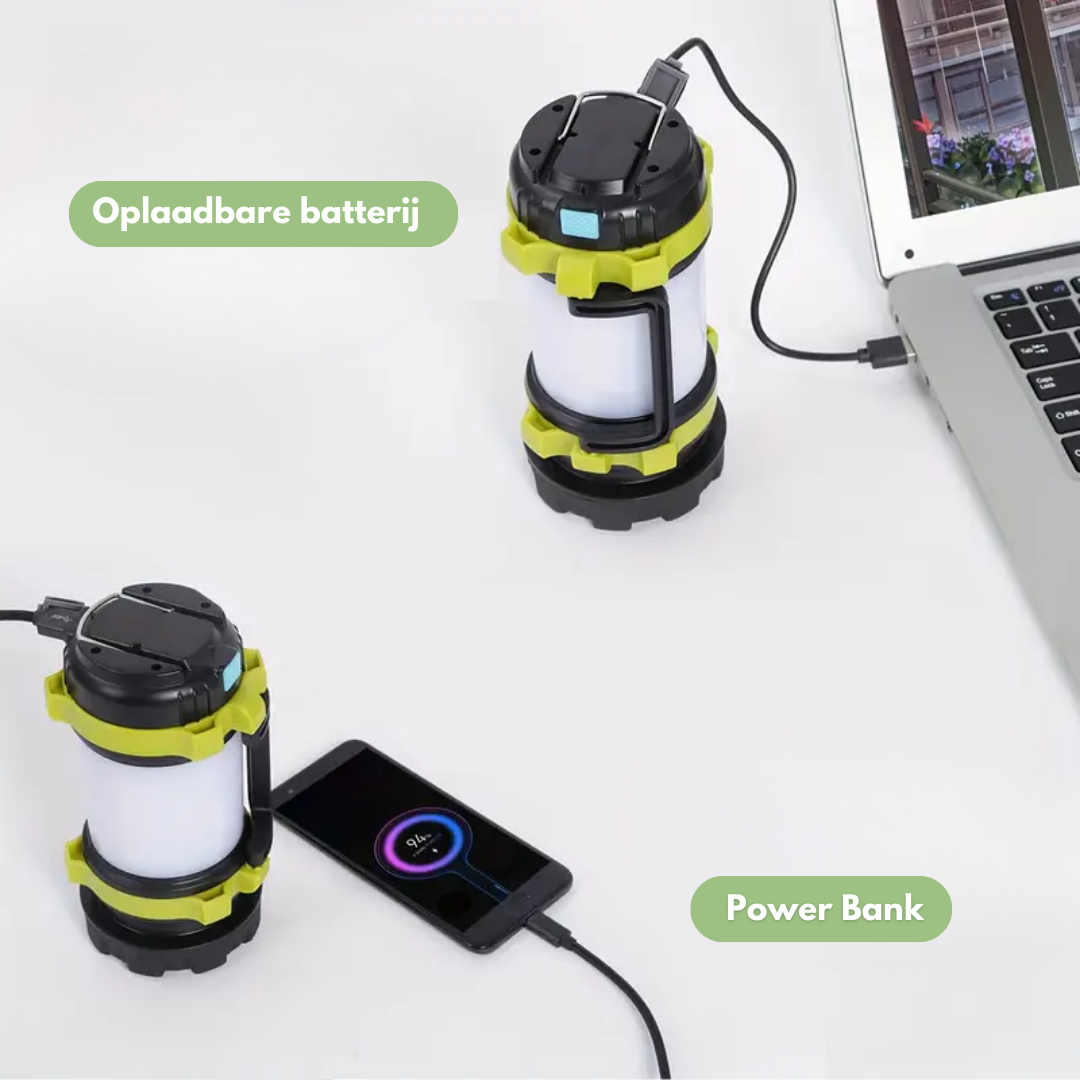 Noodlantaarn – 3-in-1 LED | Oplaadbare en Multifunctionele Lamp