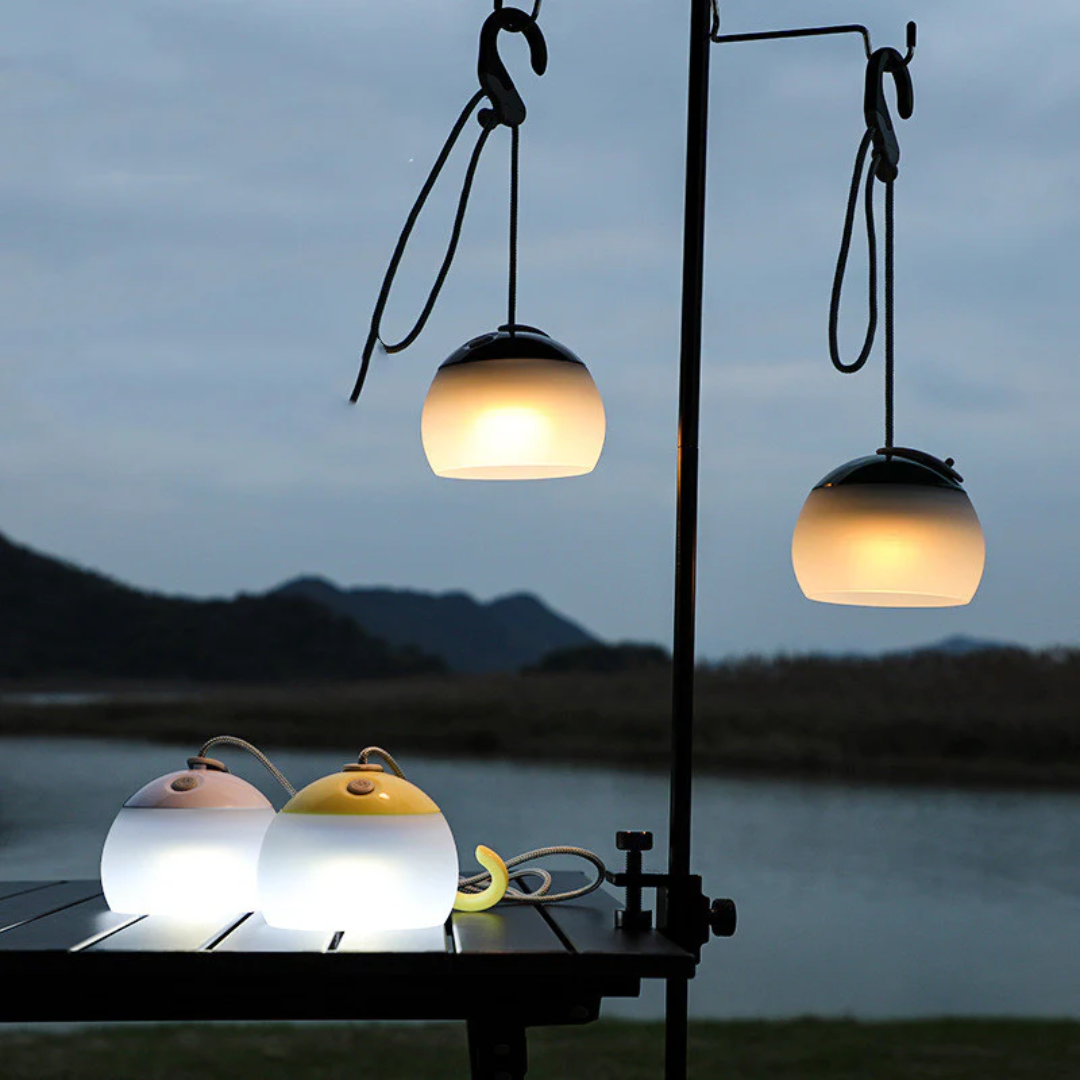 Campinglamp Vintage – Oplaadbaar via USB | Retro LED Buitenlamp