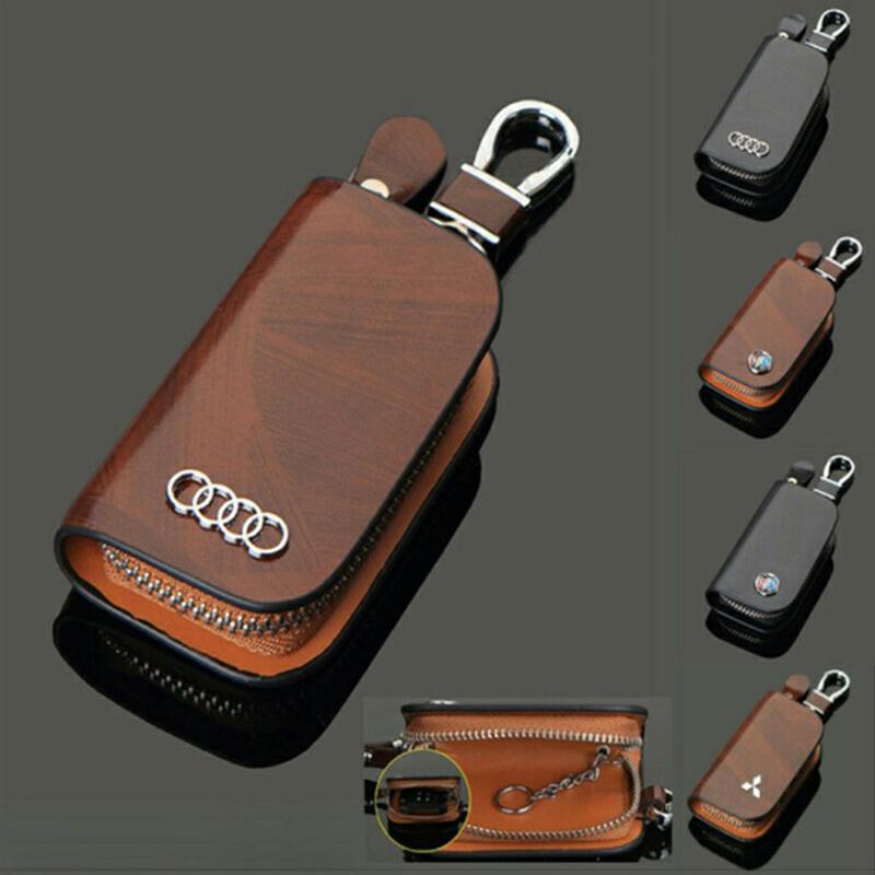 KeyShield Luxe Autosleutelhoes met Signaalblokkering en Echt Leer