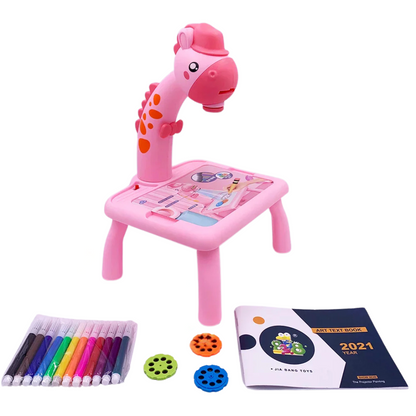 Tekentafel voor Kinderen – Creatieve Dino - Herbruikbaar Bord en 12-delige Tekenset – Geschikt voor 3-8 Jaar